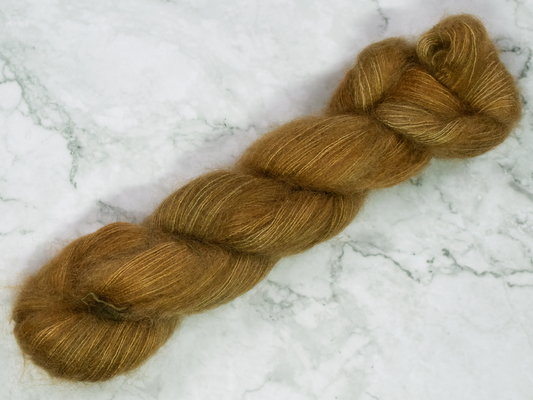 Photo of Mohair yarn in "Brass Monkey"
