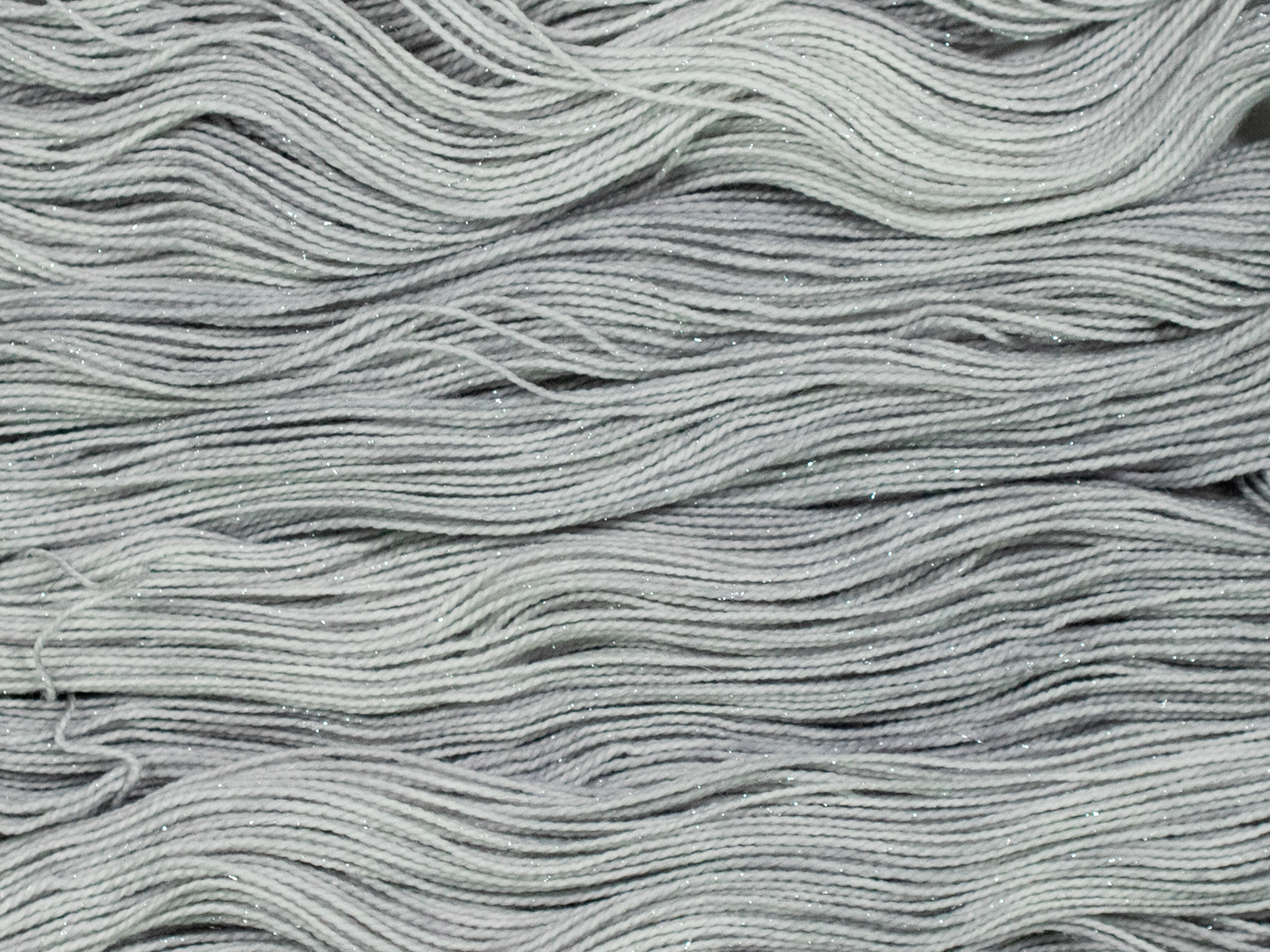 Photo of Fingering Weight Glitter yarn in "Mithril"