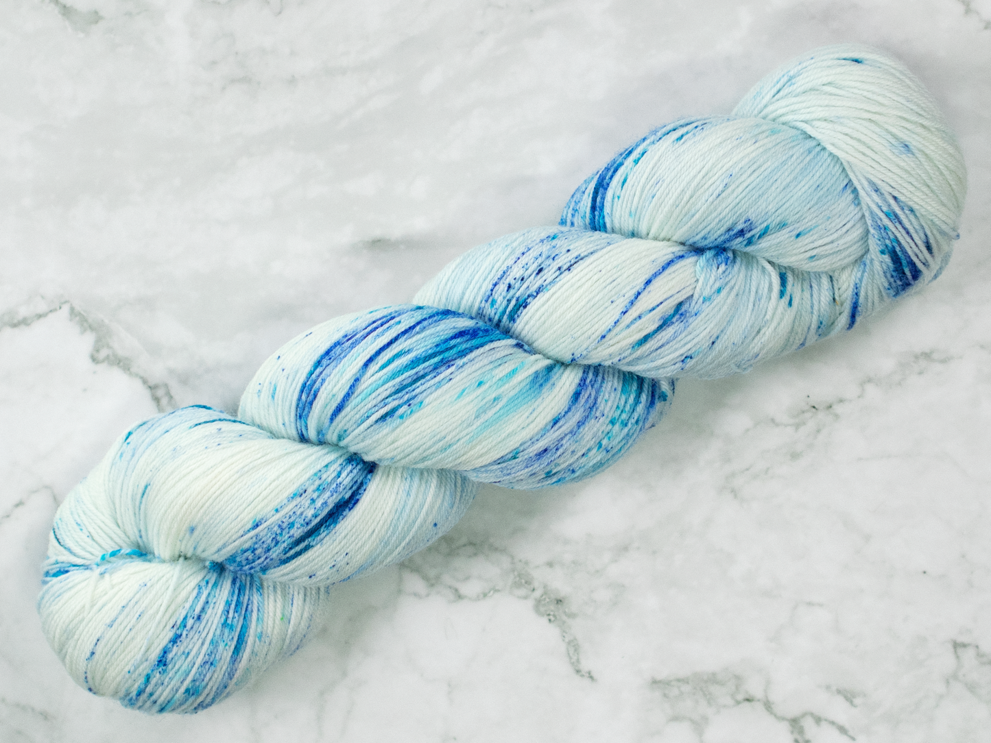 Photo of Fingering Weight yarn in "Blueberry Blender"