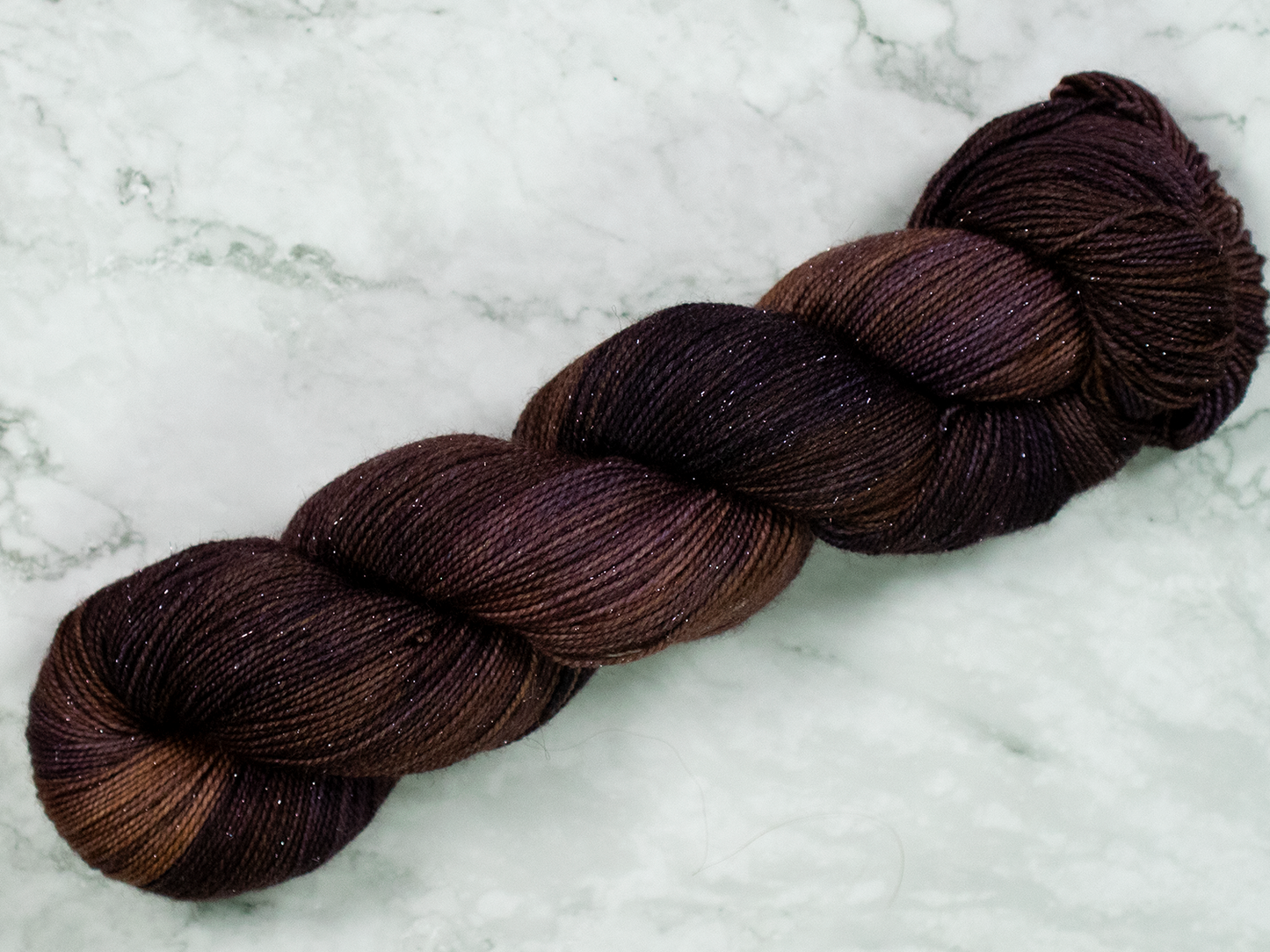 Photo of Fingering Weight Glitter yarn in "Bruiser"
