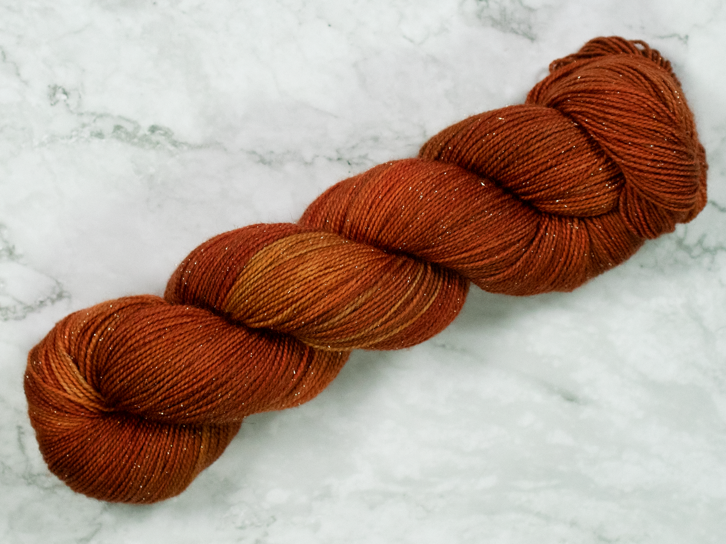 Photo of Fingering Weight Glitter yarn in "Balrog"
