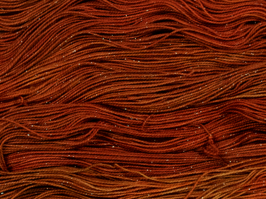 Photo of Fingering Weight Glitter yarn in "Balrog"