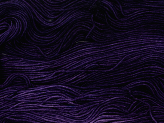 Photo of DK Weight yarn in "Nurple"