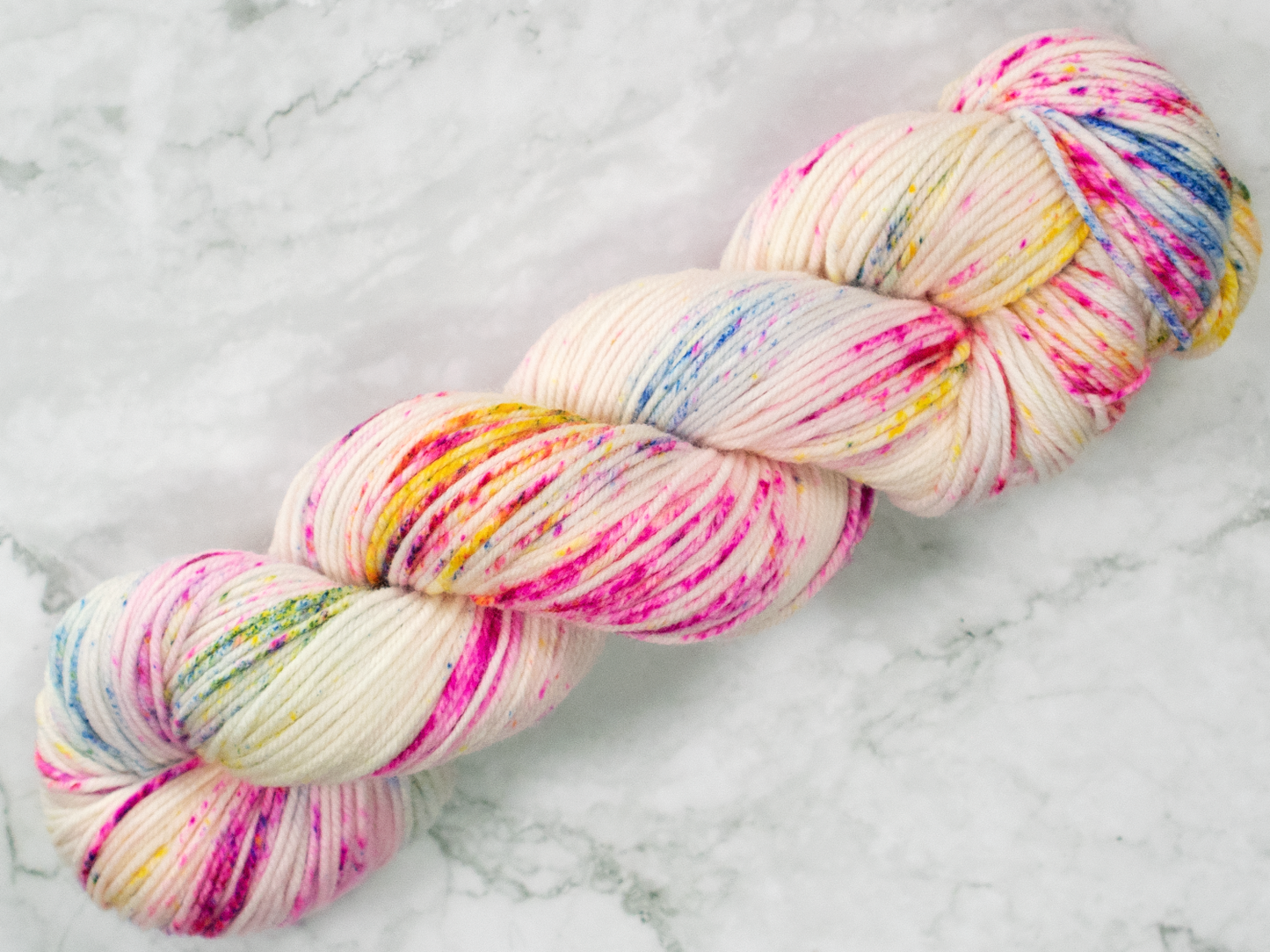 Photo of DK Weight yarn in "Faerie Farts"