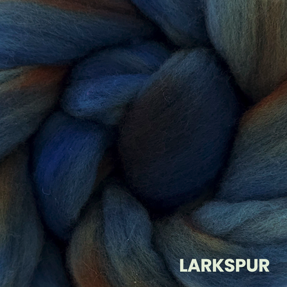 FLOOF! Kits | Hand Dyed BFL Fiber and Drop Spindle Kit