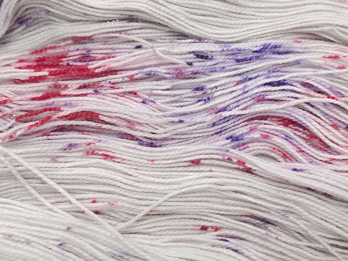 "Laura Palmer" | Hand Dyed Glitter Yarn