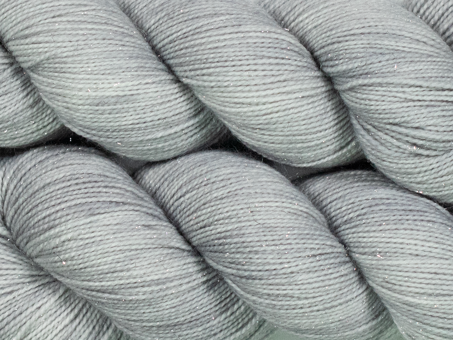 Photo of Fingering Weight Glitter yarn in "Mithril"
