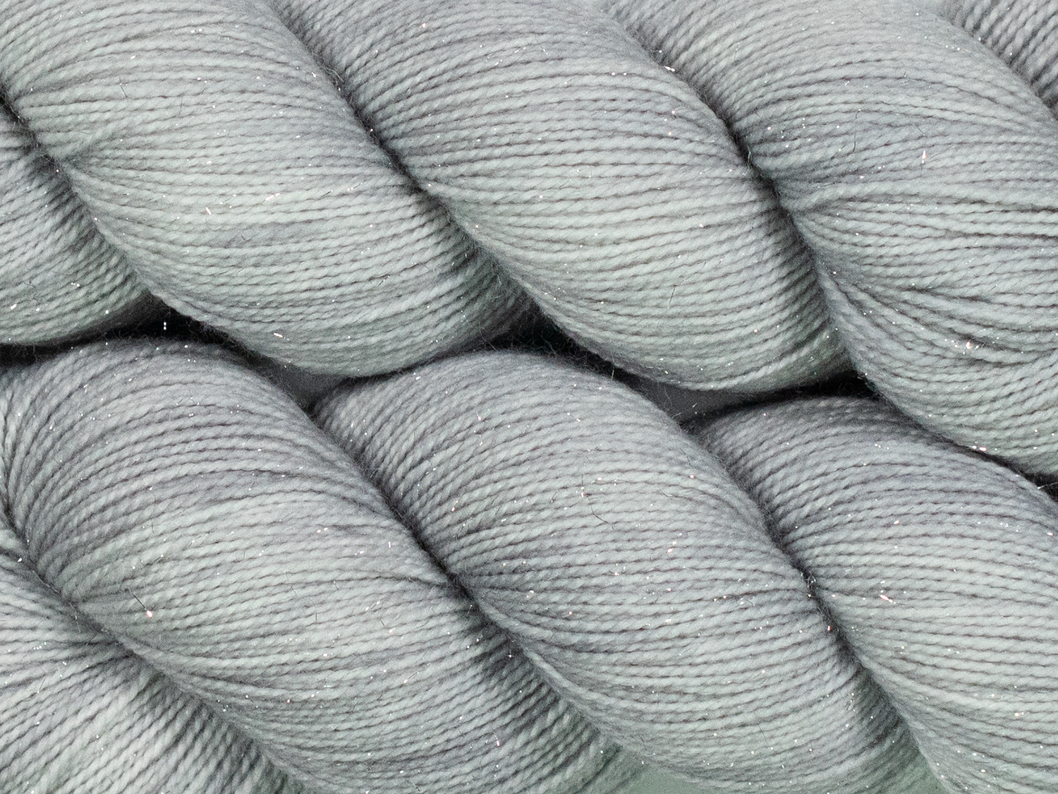 Photo of Fingering Weight Glitter yarn in "Mithril"