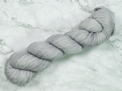 Photo of Fingering Weight Glitter yarn in "Mithril"