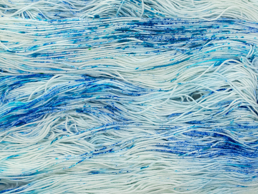 Photo of Fingering Weight yarn in "Blueberry Blender"