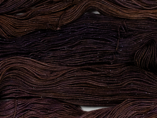 Photo of Fingering Weight Glitter yarn in "Bruiser"