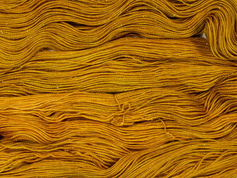 Photo of Fingering Weight Glitter yarn in "Tales from St. Olaf"