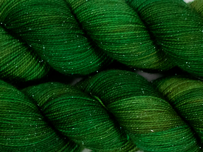 Photo of Fingering Weight Glitter yarn in "Forest Park"