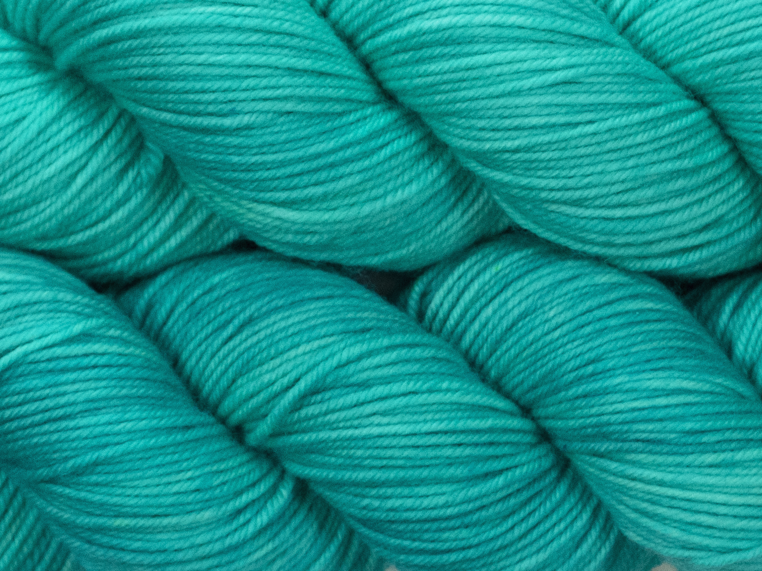 Close-Up Photo of DK Weight yarn in "As Cold As Ice"