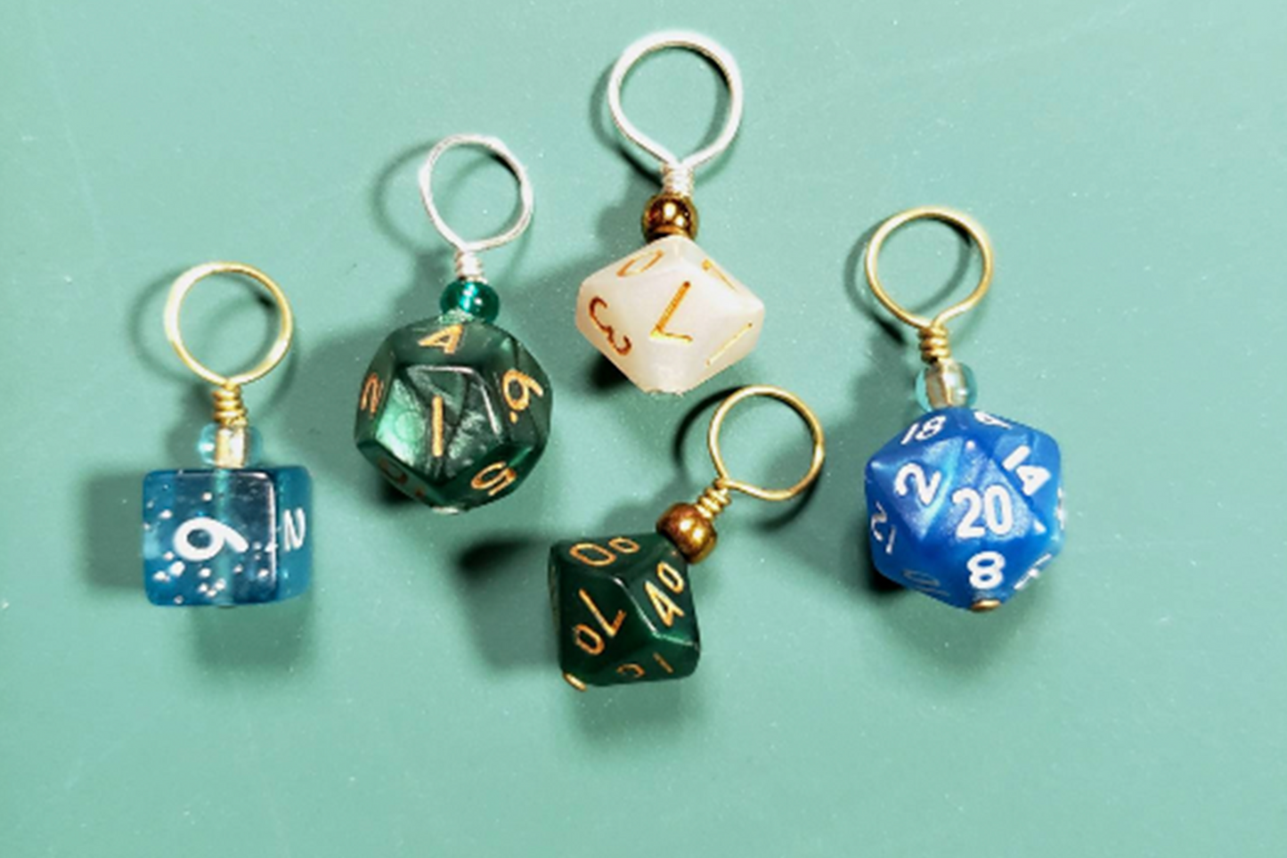 Polyhedral Dice Stitch Markers
